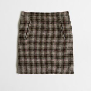 J.Crew Zip Pocket Mini Skirt in Tweed